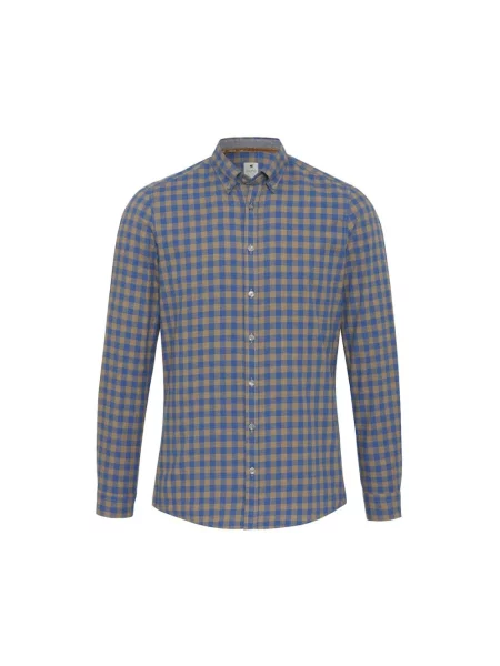 Koszula z długim rękawem Hatico w kratę z długim rękawem