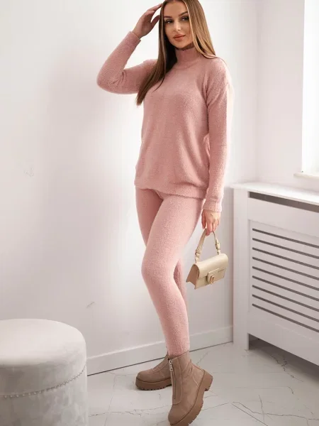 Sweter Kesi z alpaki różowy