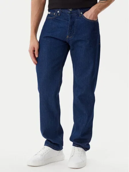 Calvin Klein Jeans Džinsai Tamsiai Straight Fit mėlyna
