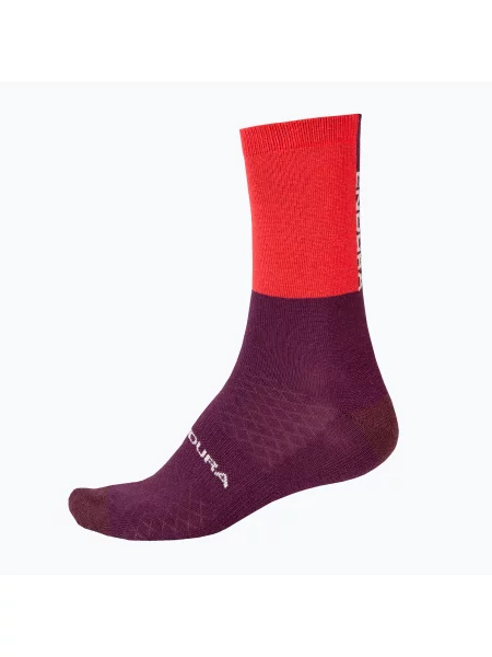 Шкарпетки велосипедні Endura Baa Baa Merino Winter pomegranate