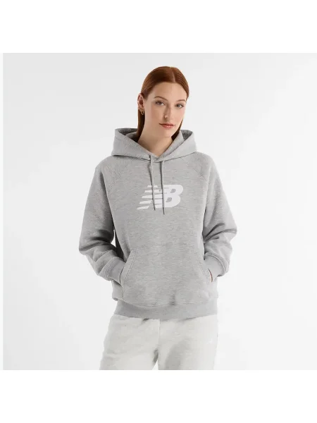 Bluză pentru femei New Balance Fleece Hoodie athletic grey gri