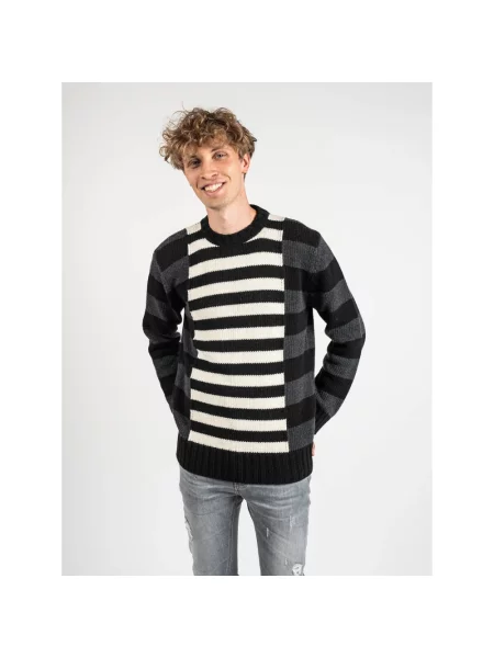 Sweter Les Hommes z paskiem czarny