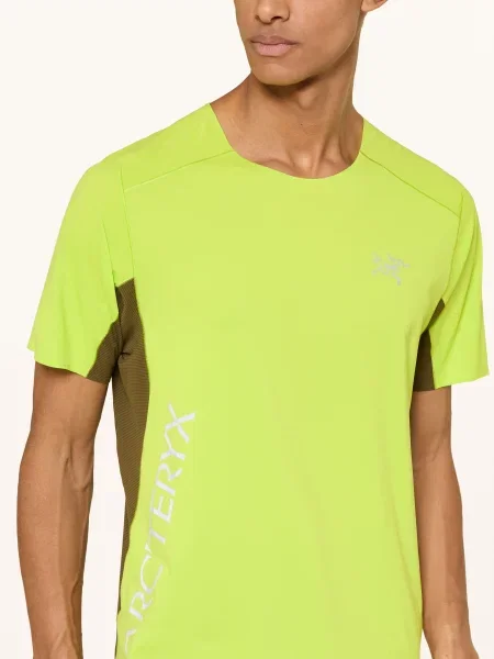 Arc'teryx Funkční Tričko Norvan Downword neonově zelená khaki šedá