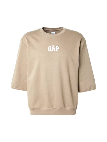 GAP Tricou ecru / maro mokka / roșu alb