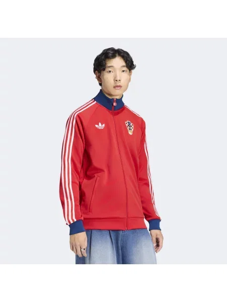 ADIDAS PERFORMANCE Sportovní bunda námořnická modř / červená bílá