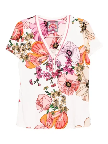 Къс тениска Johnny Was бяло