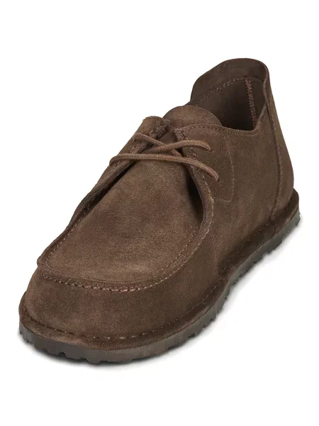 Pantofi Birkenstock din dantelă maro