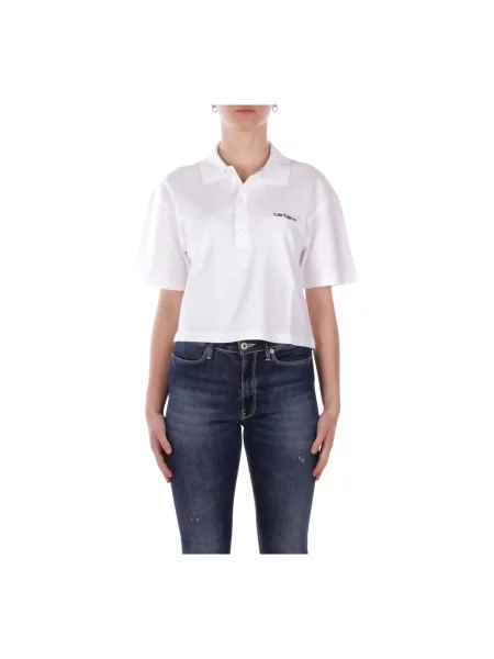 Koszulka polo Carhartt Wip biała