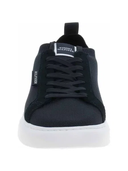 Tommy Hilfiger Sneakersy Light Cupsole Knit Seasonal Tmavomodrá modré
