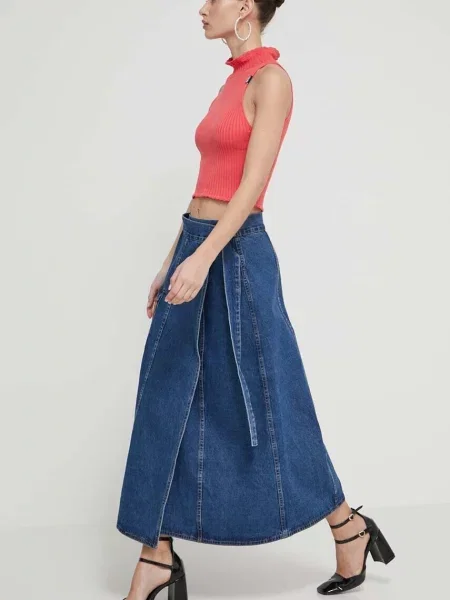 Moschino Jeans Bombažen pulover roza