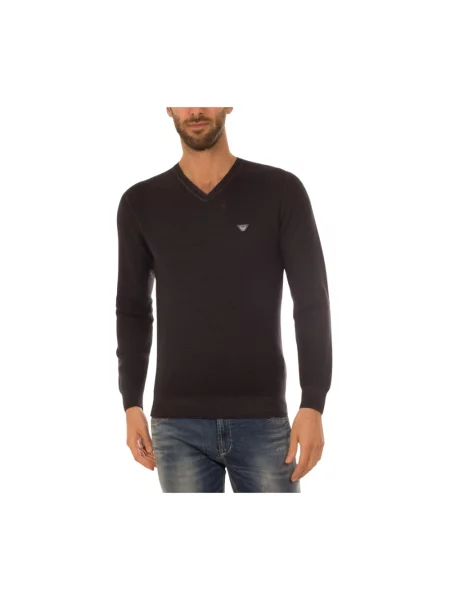 Sweter Armani Jeans czarny