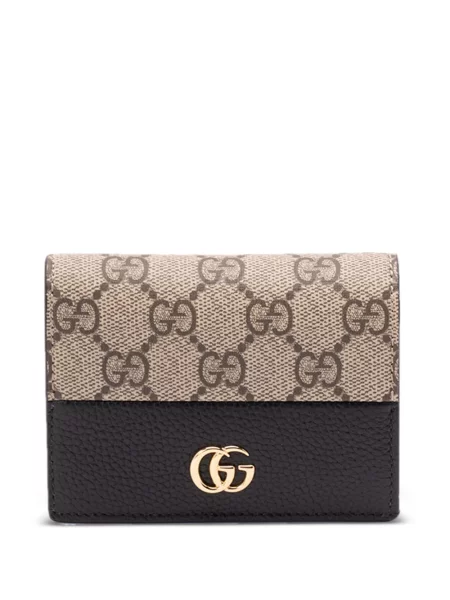 Portofel Gucci din piele cu autograf maro