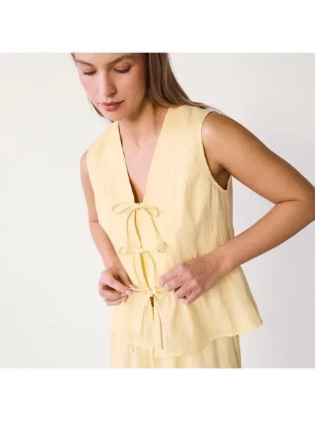 Reserved Vesta ze směsi lyocellu světle žlutá