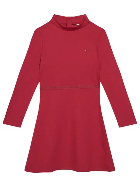 Tommy Hilfiger Φόρεμα καθημερινό Essential Skater S κόκκινο