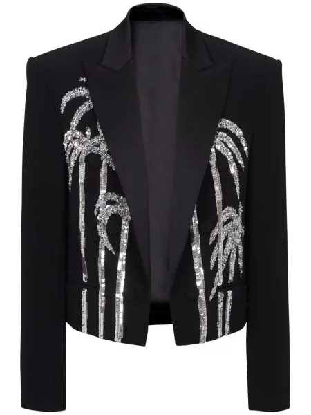 Sacou Balmain cu imagine negru