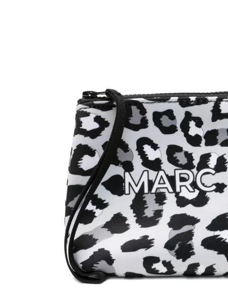 Geantă plic Marc Ellis cu imagine cu model leopard alb