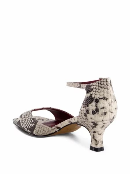 Sandale Toral Shoes din piele cu model piele de șarpe