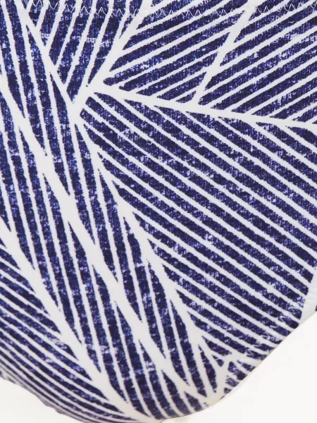 Lidea Podstawowe Figi Bikini Indigo Grid blau białe