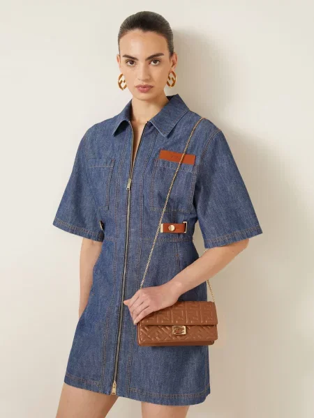 Fendi Portfel Na Łańcuszku Baguette braun
