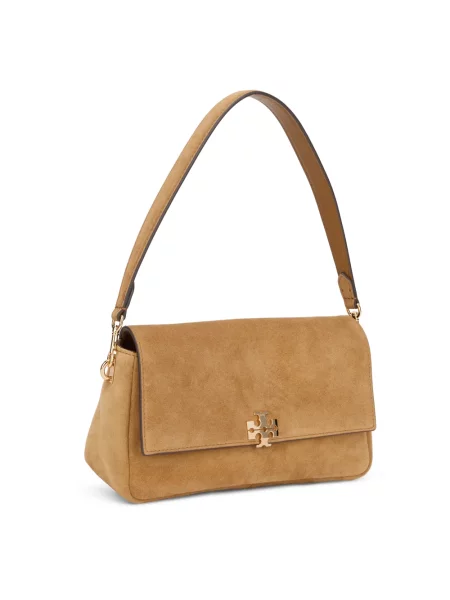Torebka Tory Burch zamszowa brązowa