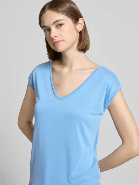 T-shirt o luźnym kroju z domieszką modalu model KAMALA' Pieces