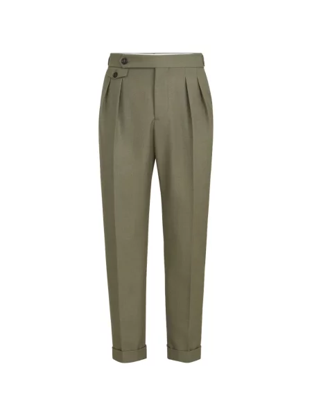 Pantaloni Brunello Cucinelli de lână verde
