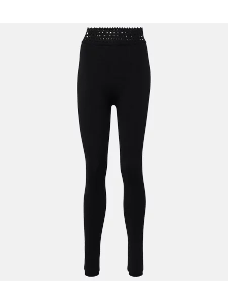 Клинове Alaia с висока талия черно