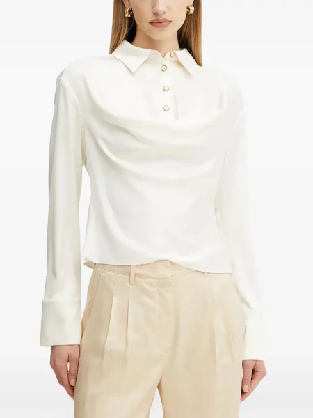 Gulerat cămașă Guess alb