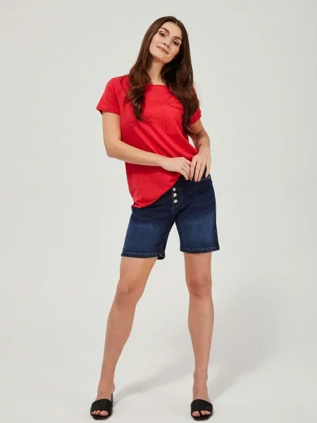 Pantaloni scurți din denim Marisse negru