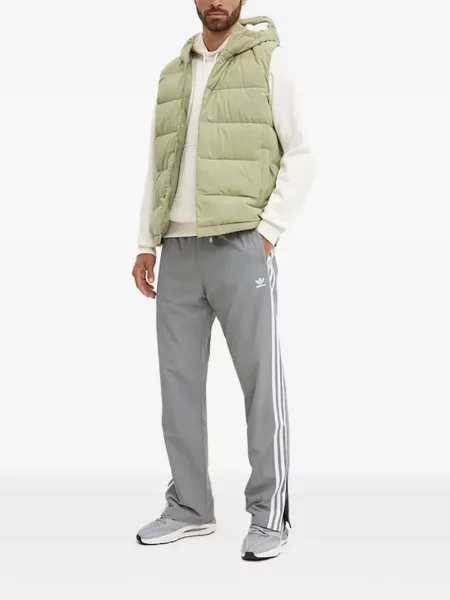 Ριγέ τρέξιμο μπλούζα Adidas από διχτυωτό κόκκινο