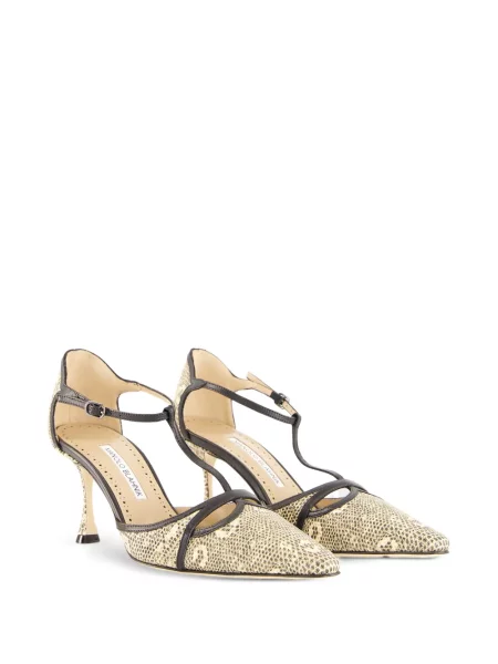 Pantofi cu toc Manolo Blahnik din piele