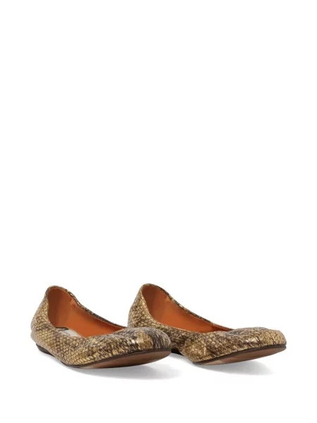 Balerini Lanvin cu model piele de șarpe