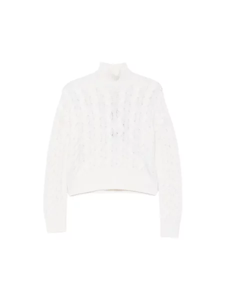 Sweter Max Mara Studio wełniany biały