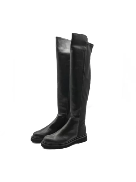 Muszkieterki Guglielmo Rotta skórzane czarne