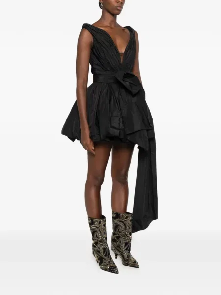 Rochie mini Blumarine cu funde negru