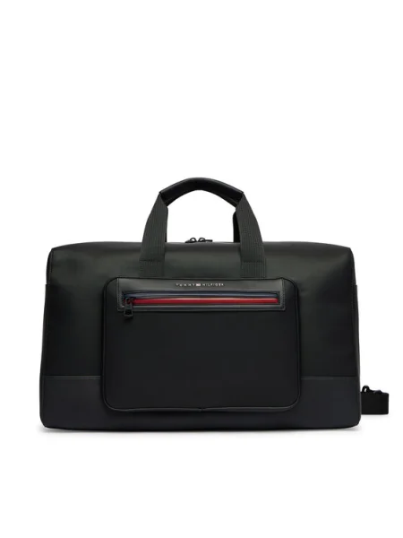 Táska Tommy Hilfiger Th Foundation Duffle fekete