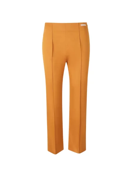 Pantaloni Marni cu autograf portocaliu