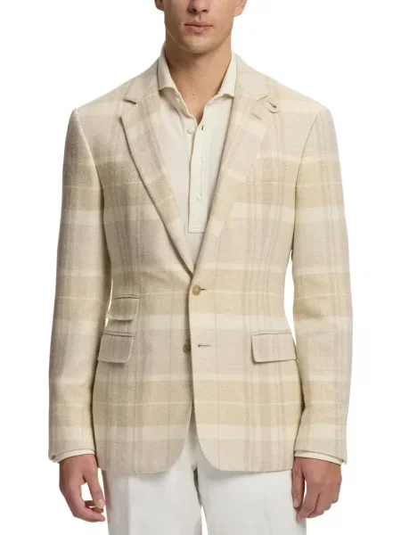 Καρό μπλέιζερ Ralph Lauren Purple Label μωβ