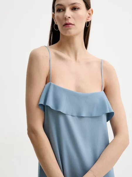 Filippa K sukienka maxi prosta niebieski