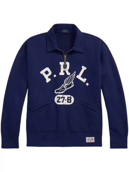 Klasické tričko Polo Ralph Lauren s potiskem hnědé