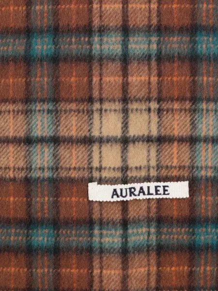 Pledas šalikas Auralee su kutais ruda