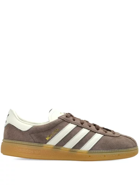 Sneakerși Adidas Superstar cu șireturi din dantelă maro