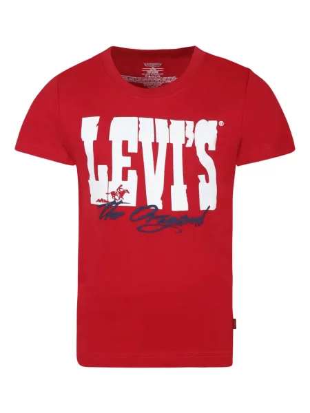 Koszulka dziecięca Levi's czerwona