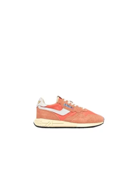 Sneakersy Autry skórzane pomarańczowe