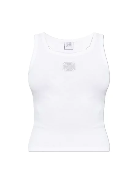 Top Vetements na ramiączkach biały