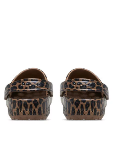 Klasické pantofle Crocs hnědé