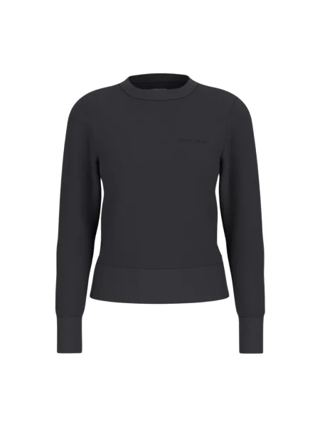 Guess Swetry Kobieta S Sweter z Haftem czarny
