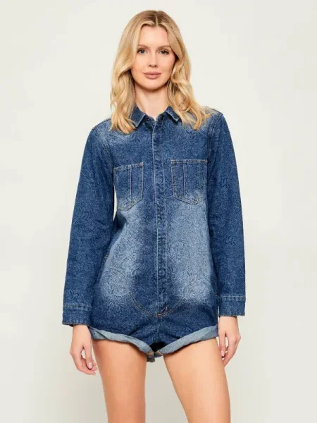 One Teaspoon Denim salopetă PROPHECY | Relaxed fit