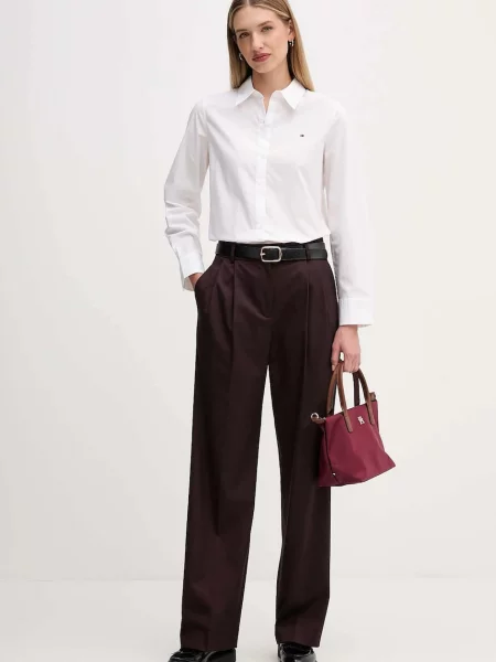 Tommy Hilfiger Pantaloni din Vișiniu bordo