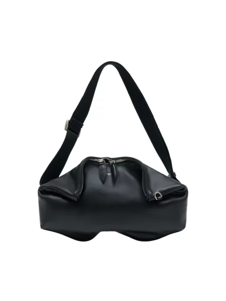Torba crossbody Alexander Mcqueen skórzana czarna